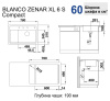 кухонная мойка blanco zenar xl 6s compact infino серый беж 523782