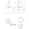 раковина-чаша kerama marazzi magica 42 ma.wb.42 белая гляцевая