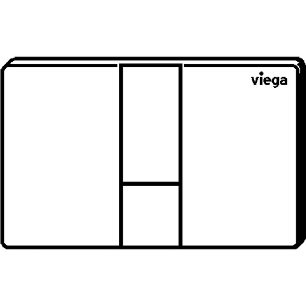 клавиша смыва viega prevista visign for style 8614.1 773267 хром глянцевый