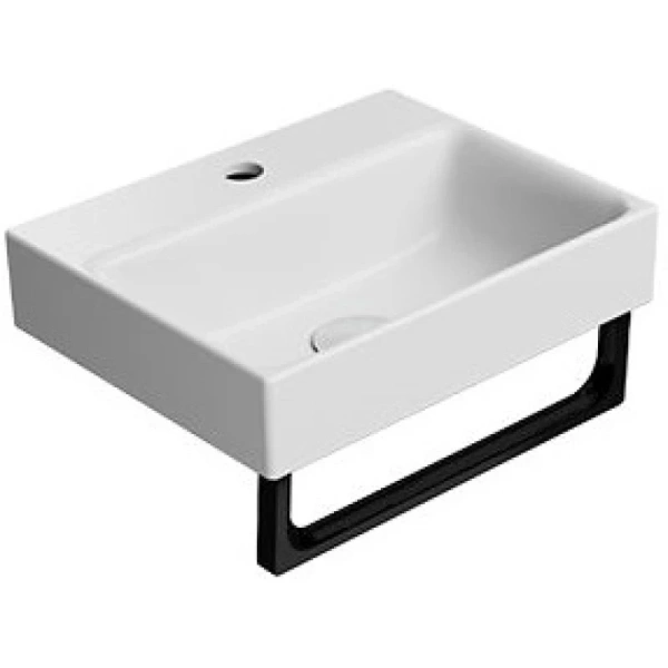 раковина gsi nubes 9684109 подвесная, 40x32 см, bianco opaco (белый матовый)
