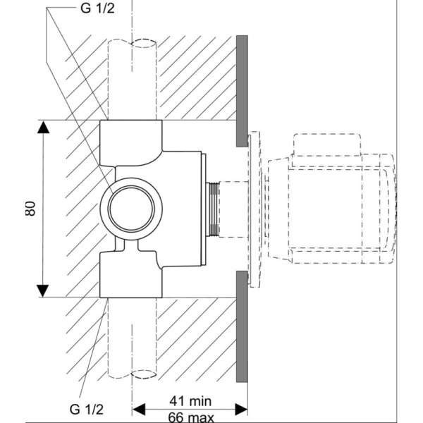 внутренняя часть ideal standard a2391nu