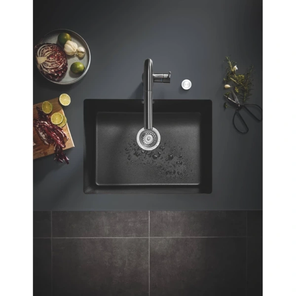 кухонная мойка grohe k700 черный 31655ap0