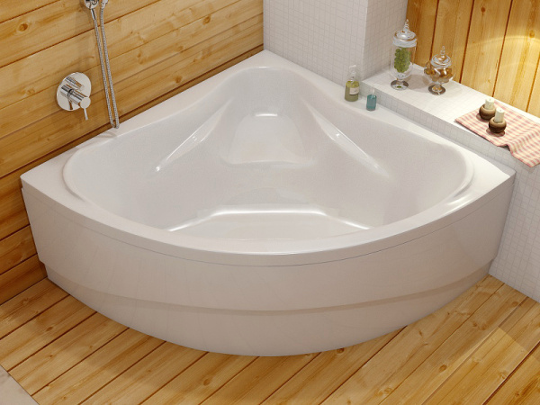 акриловая ванна relisan mira гл000000546 140x140 белая