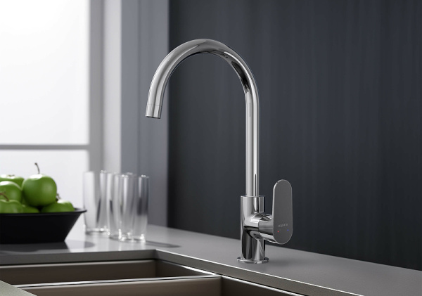 смеситель для кухни aquatek оберон aq1282cr хром