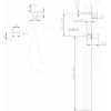 гигиенический душ abber rund af8725g со смесителем, coolstart, золотой матовый