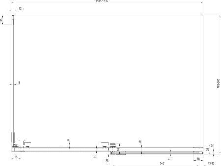 душевой уголок ravak matrix msdps 120×80 r 0wpg4c00z1 профиль хром, стекло прозрачное