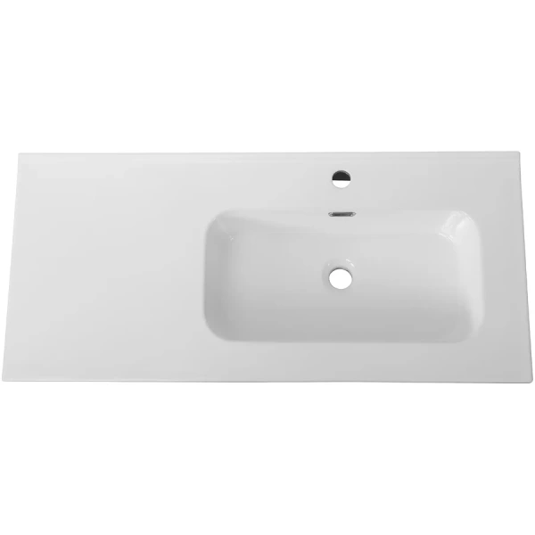 раковина cezares duet czr-8095-100-r 101x46 см r, накладная, белый