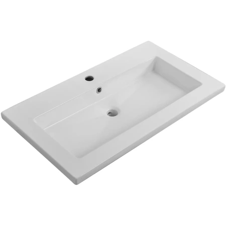 раковина cezares czr-8070-75 76x46 см, накладная, белый