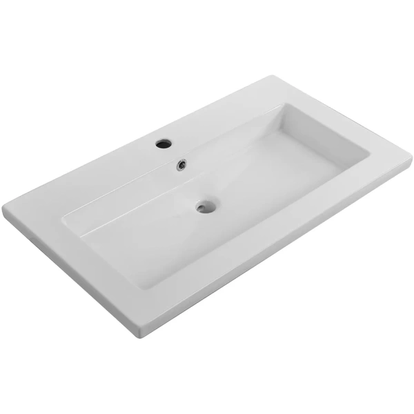 раковина cezares czr-8070-75 76x46 см, накладная, белый