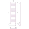 полотенцесушитель электрический 1200x300 белый глянец мэм правый, перемычка прямая сунержа богема 3.0 12-5805-1230