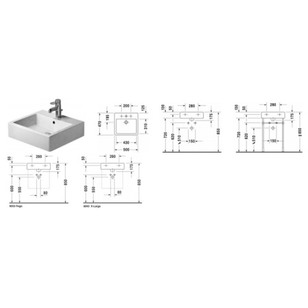накладная раковина в ванную duravit vero 454500073