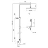 душевая система webert comfort ac0675015metal цвет хром
