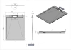 душевой поддон из искусственного камня esbano luxe esp-lx129b 120×90 esplx 129b черный матовый