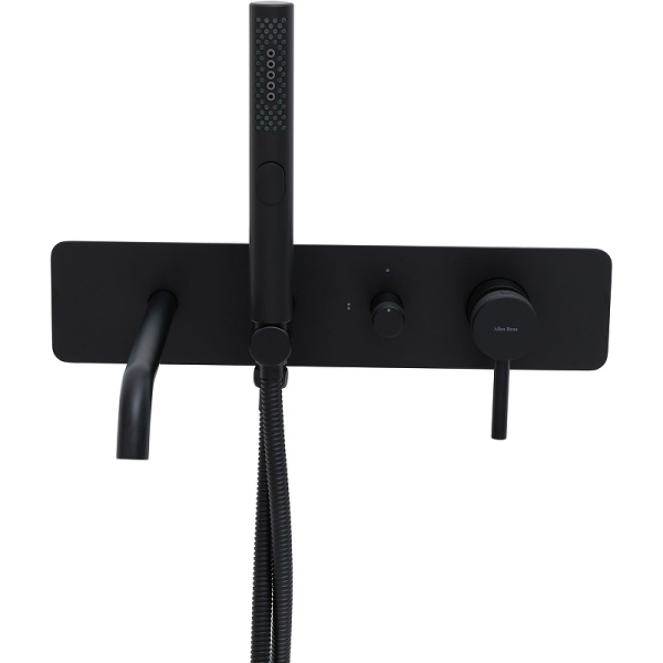 смеситель для ванны allen brau priority 5.31a05-31 черный матовый