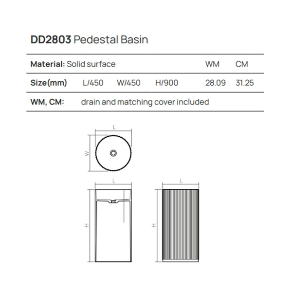 раковина dea design pedestal basin dd2803 450 17 напольная, без отв., glasstech, прозрачная смола, 45х90см., red wine