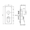 смеситель для душа fima carlo frattini flo' f3809x6cr