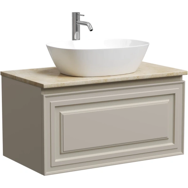 тумба под раковину sancos very 80 vr80ce подвесная beige soft