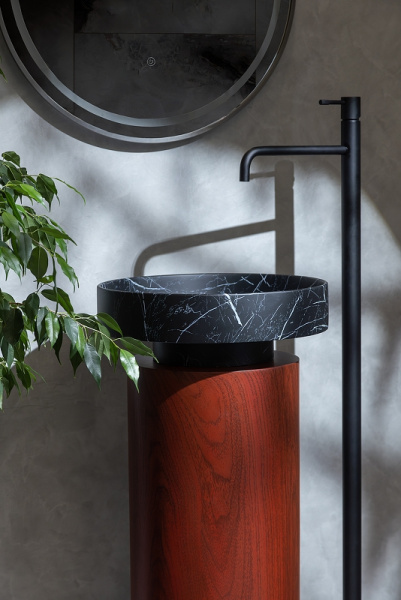 раковина-чаша boheme corian 40 801-nm nero marquina
