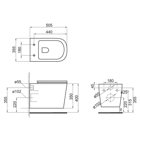 унитаз подвесной безободковый belbagno veneto bb132chr/bb132sc, с сиденьем микролифт, цвет белый.