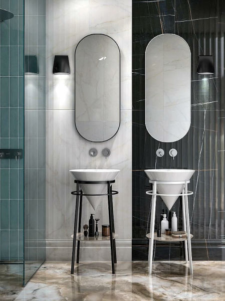 раковина kerama marazzi cono 44 co.wbi.44 белая глянцевая