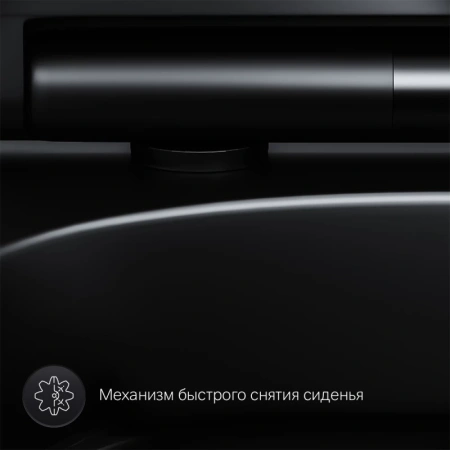 унитаз am.pm spirit v2.0 c701700mbsc подвесной, безободковый, с сиденьем микролифт, черный матовый