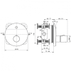 смеситель для душа ideal standard ceraplus a6156aa со смешиванием