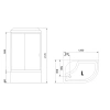 душевая кабина royal bath rb8120bk2-t-ch-l