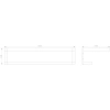 полка для полотенец wonzon & woghand ww-9581 56,8 см, хром