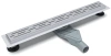 душевой лоток esbano combi 70 c-rain-70mc estrcomrain70mc с решеткой хром матовый