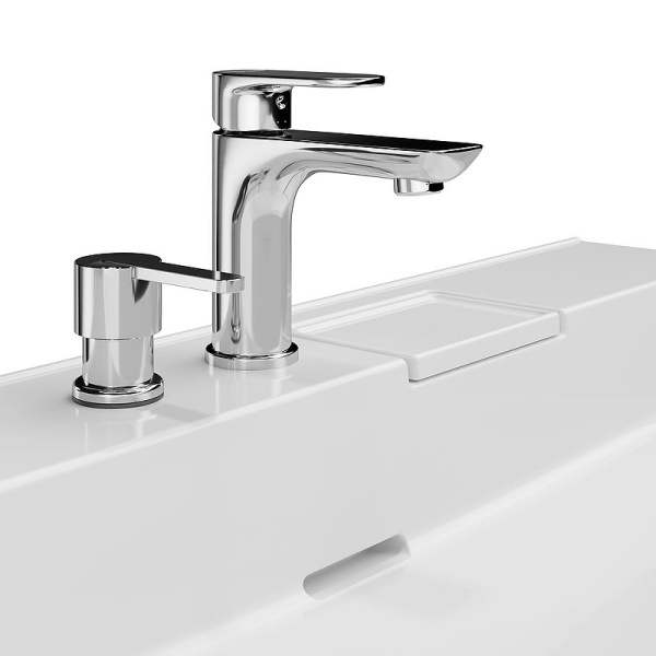 раковина kerama marazzi logica 90 lo.wb.90.2 белая глянцевая