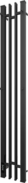 полотенцесушитель point фрея pn20722b электрический, 17x120 см, черный