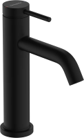Смеситель для раковины Hansgrohe Tecturis S 73310670 с донным клапаном, черный матовый