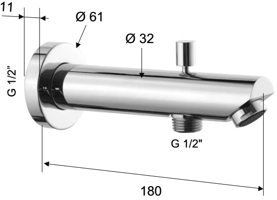 излив remer 91md для ванны с душем