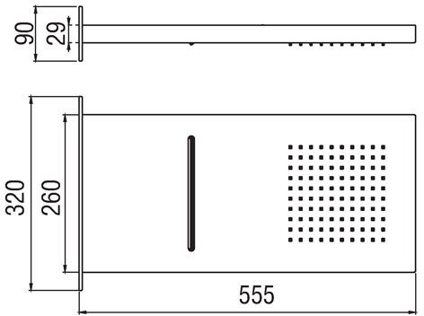 верхний душ nobili shower ad139/106cr