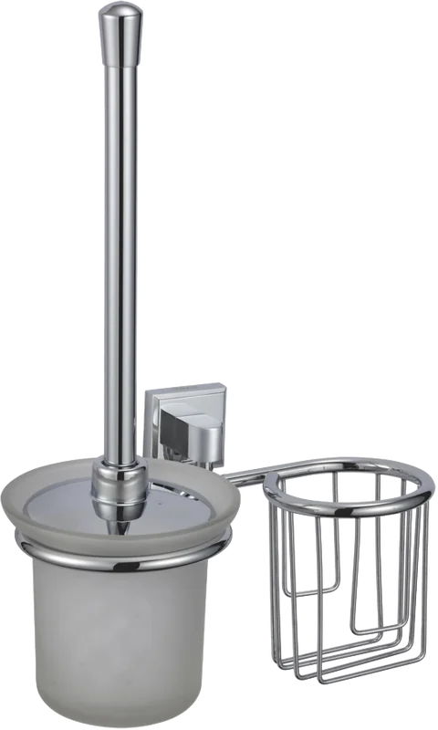 Ёршик для унитаза Savol 95 S-L09594 с держателем освежителя воздуха, хром