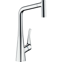 Смеситель для кухни Hansgrohe Metris M71 73801000, хром