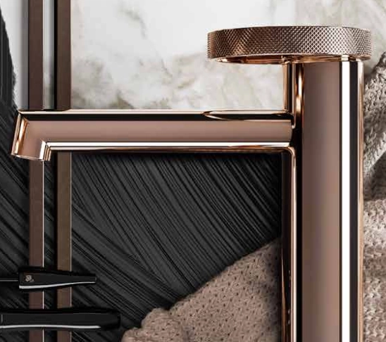 смеситель для раковины gessi anello 
 63301#030 медь pvd