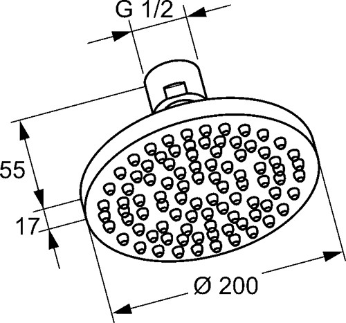 верхний душ kludi a-qa 6651005-00