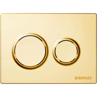 Клавиша для инсталляции Berges Novum O9 040069 для унитаза, АБС-пластик, золото