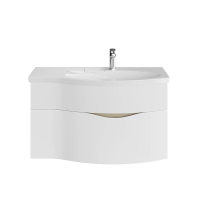 Тумба под раковину Kerama Marazzi Riva 100 R подвесная, белый матовый