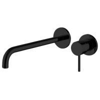 Смеситель для раковины Fima Carlo Frattini Spillo Up F3051NZX9NS, встраиваемый, излив 25 см, внешняя часть, черный матовый