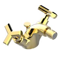 THG THG Les Ondes Смеситель для биде, на 1 отв., с донным клапаном, цвет: Soft matt gold