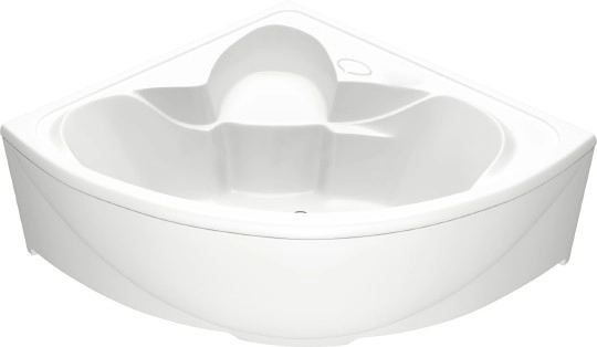 акриловая ванна bas дрова 160x160 без гидромассажа