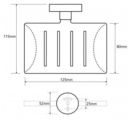 Мыльница Bemeta TREND-I 104108082h хром,желтый