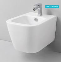 Биде, Artceram, A16, подвесной, шг 370*520, Saniglaze, цвет-черный матовый