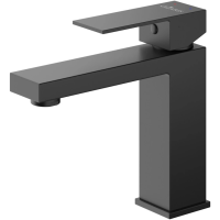 Смеситель для раковины Cezares Slider SLIDER-LS-NOP с донным клапаном, черный матовый