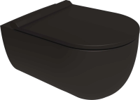 Унитаз подвесной Bien Vokha MDKA052N1VP1B7000 безободковый, с функцией биде, черный матовый