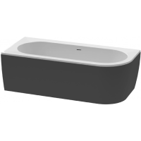 Акриловая ванна Cezares Slim 179x79 L SLIM CORNER-180-80-60-L-NERO-SET без гидромассажа