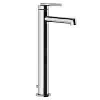 Gessi Gessi Ingranaggio Смеситель для раковины высокий, излив короткий. С донным клапаном и соединительными шлангами, цвет: хром