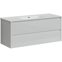 Тумба под раковину SANCOS Libra 1190х450х500, c двумя ящиками, белая глянцевая арт. LB120-1W